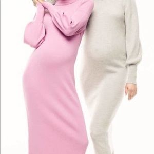 Hatch x JCREW maternity midi sweater dress